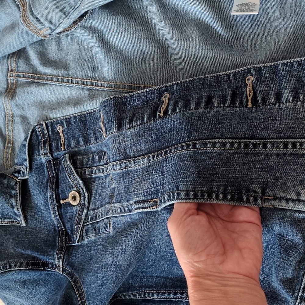 Liz Claiborne jean Jacket Cropped Fitted Pockets Layering Small - Picture 9 of 9